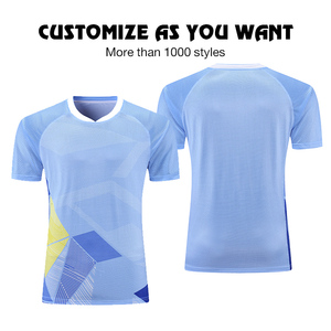 Chinjane <span class=keywords><strong>personnalisé</strong></span> hommes femmes <span class=keywords><strong>t</strong></span>-<span class=keywords><strong>shirt</strong></span> à séchage rapide Tennis <span class=keywords><strong>Badminton</strong></span> maillot respirant personnalisation impression Tennis <span class=keywords><strong>t</strong></span>-<span class=keywords><strong>shirt</strong></span> décontracté - Product Image 4