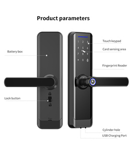 Beginnerr Tuya Zigbee Smart Home Fingerprint Code <strong>Digital</strong> <strong>Door</strong> Lock Home Access Smart Lock Hotel Apartment Wooden Steel <strong>Door</strong> - Product Image 6