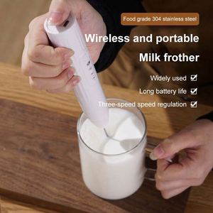 Milk Frother with USB Charger - 3 Speeds and 3 Stainless Steel Handheld Mixers, Perfect Frother for Coffee, Matcha - Product Image 5