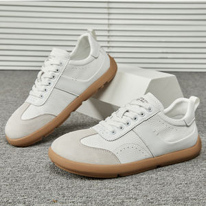 Chaussures de sport en cuir véritable tendance, chaussures rétro <span class=keywords><strong>samba</strong></span>, semelles en caoutchouc antidérapantes, chaussures décontractées pour la marche - Product Image 1