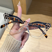 Gafas de lectura de ojo de gato extragrandes con montura óptica de colores de moda, monturas de gafas de mujer con forma de mariposa al por mayor