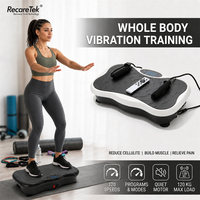 Vibra Crazy Fit Masaj Titreşimli Platform Egzersiz Aleti Kilo Verme Ev Tipi Titreşim Makinesi Süper Vücut Vibratörü Mini Fitness