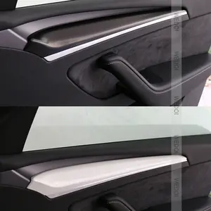 ABS 2 Stück Armaturen brett Tür Holz verkleidung für Tesla Modell Y Modell 3 Innen Dash Decor Panel Muti-Farbe