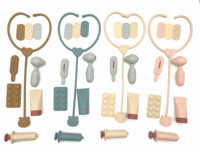 9PC Silicone Pretend Hospital Doctor Set, CPC Passed Children's Medical Games Baby Healthcare Toy