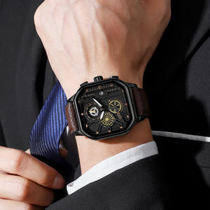 Nouvelle montre pour hommes cadran carré montre à quartz au design discret mais élégant - Product Image 3