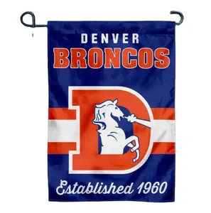 Denver Broncos Rückwärtsbanner retro Vintage offizielle Garten-Yard-Banner-Flagge