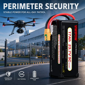 Batterie semi-solide haute tension VIWIPOW 6S 23.7V 17000mAh 5C pour drone d'inspection industrielle UAV - Product Image 3