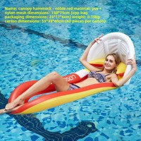 Nouvelle hamac flottant gonflable pour adultes avec imprimé feuilles