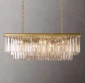 Éclairage moderne de lustre en cristal, ameublement rétro, plafonniers de luxe de lustre pour des hôtels