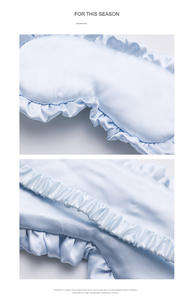 En gros Masques de sommeil en soie doux à volants, occultants, pour le sommeil et le voyage, avec motifs multicolores, pour femme et homme - Product Image 5