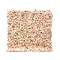Dinding Bunga Sutra Buatan 5D Fanhua Huijin dengan Latar Belakang Kain Biru untuk Dekorasi Pernikahan, Resepsi, dan Papan Tanda Nama Tamu (untuk Perdagangan Luar Negeri)