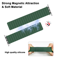 Bracelets de montre magnétiques en silicone souple et respirant bicolores blanc et rose, 44 mm/45 mm/49 mm, bracelet de sport pour montres intelligentes