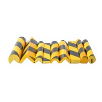 Bandes anti-collision autocollantes en mousse PU noire et jaune, ignifuges et résistantes au feu, pour la protection des parkings