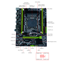 Ventes d'usine pas cher prix H81 Pc carte mère Intel Xeon E5 LGA2011-3 double canaux DDR4 64GB carte mère d'ordinateur de jeu