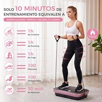 Plateforme vibrante électrique EIGFOH à usage commercial, en ABS, vitesse réglable (1-99 niveaux), unisexe, pour brûler les graisses, amincir le corps et masser