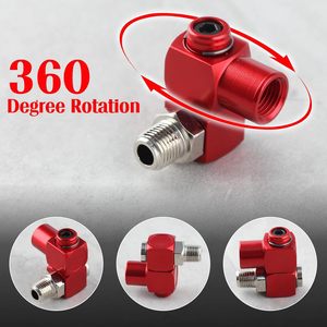 Connecteur rotatif pneumatique original et neuf, rotation à 360 degrés, filetage NPT 1/4 pouce, corps en aluminium, entrée d'air universelle - Product Image 1
