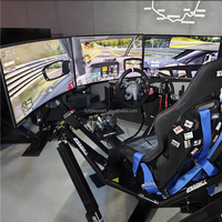 Venta de Fábrica: Plataforma de Movimiento 9D de Realidad Virtual 6DOF con 3 Pantallas, Simulador de Conducción F1 3D para Carreras de Coches, Educativo para el Hogar y Centros Comerciales