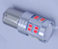 Ampoules de frein auto Chenlang 12-24 Volts Canbus Amber Stop Flash 30SMD 3030 Led 3157 7443 W21/5w 1156 1157 T15 T25 T20