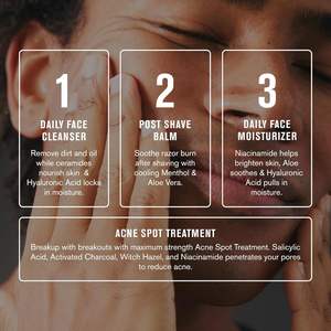 Lotion pour le <span class=keywords><strong>visage</strong></span> en marque propre avec des minéraux naturels de la mer Morte, hydratation intense, <span class=keywords><strong>soin</strong></span> apaisant après-rasage pour peaux sèches, utilisation quotidienne - Product Image 5