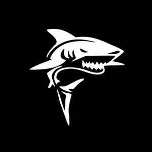 Tiburón una pegatina tiburón y tiburón pegatina - Product Image 4