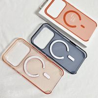 Coque de téléphone anti-jaunissement en acrylique rigide ultra-transparente avec NFC IC et fenêtre, compatible avec le chargement magnétique sans fil pour iPhone 18 17 16 Pro Max