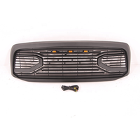 Spedking 2006-2008 kit de carrosserie automobile tout-terrain accessoires ABS pare-chocs avant grille avec lumière pour Dodge ram 1500