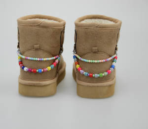 YLR602子供用冬雪ブーツ子供用,ブラウンソフトユニセックス屋内暖かい毛皮 - Product Image 5