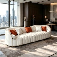 BIAOGUAN Ensemble de canapés modulaires de bureau modernes en cuir synthétique de luxe, rembourrés, avec éponge haute densité et contreplaqué écologique