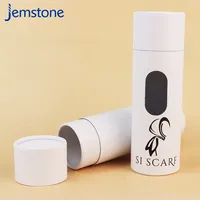 Emballage en tube cylindrique en papier kraft écologique personnalisé pour hijab, foulard en soie, sous-vêtements, chaussettes, vêtements, avec fenêtre