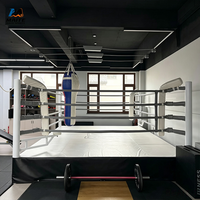 Ring de boxe à hauteur personnalisable, antidérapant, taille sur mesure disponible pour les clubs de fitness, les sports de combat, les tournois amateurs
