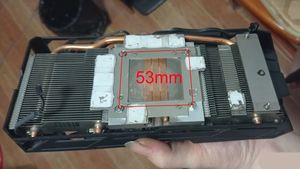 Disipador de calor original de segunda mano de 85 mm T129215SU PLD09210S12HH de 4 pines para <span class=keywords><strong>Gigabyte</strong></span> RX580 RX470 RX <span class=keywords><strong>570</strong></span>, tamaño de instalación de 53 mm - Product Image 2