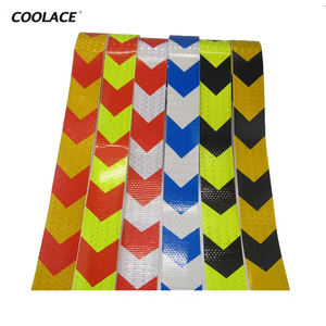 Nastro di avvertimento riflettente freccia in PVC bagliore nel buio nastro per auto camion moto bicicletta - Product Image 1