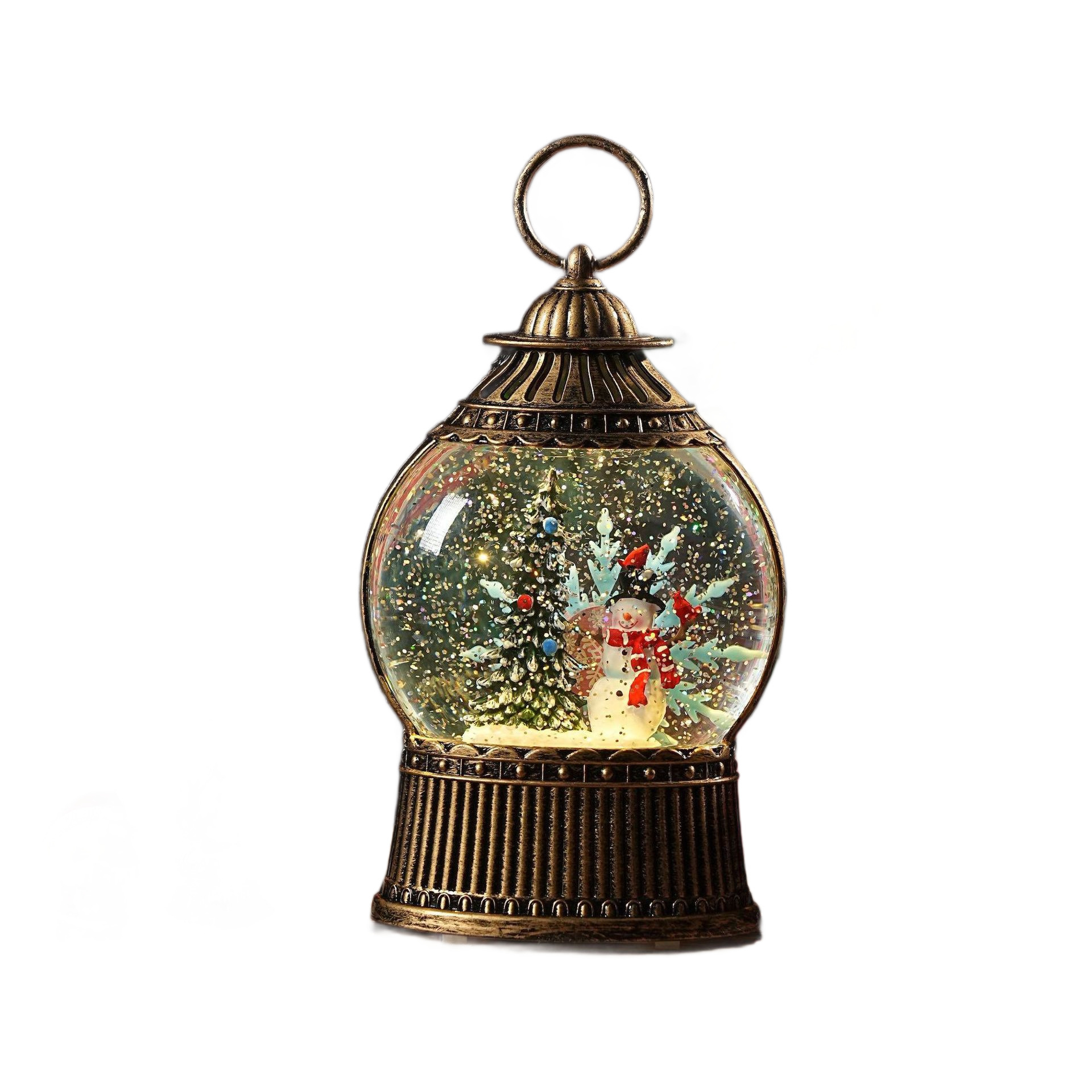 Christmas Water Fountain Rotating Led Christmas Lantern with Musical Feature