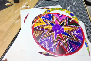 Pegatina Etíope Tradicional Mesob Colorida con Logotipo Personalizado al por Mayor - Product Image 5