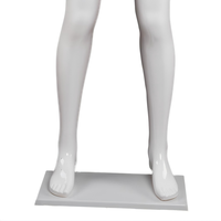 Maniquí de exhibición para ropa, modelo de escaparate, maniquí de parte inferior del cuerpo masculino para ropa interior, blanco brillante, negro brillante, maniquí de plástico con soporte, maniquí de pantalones