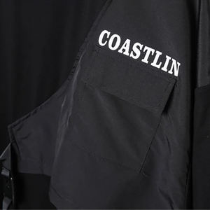 جودة عالية مخصصة كاذبة 2 قطعة تصميم شال سترة الشارع الشهير تي شيرت أسود مع جيب عارضة تي شيرت الرجال - Product Image 4