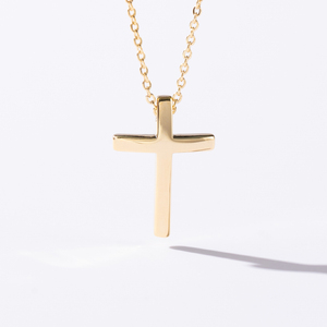 Collana di fabbrica personalizzata 14K placcato in oro placcato oro rosa collana croce moda gioielli raffinati ciondoli collane - Product Image 1