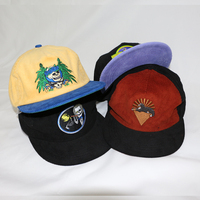 Casquette en velours côtelé vintage pour homme, personnalisable avec broderies et patchs, casquette de sport non structurée à 5 panneaux, style rétro