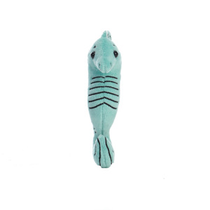 Portachiavi Peluche Cavalluccio Marino Turchese, Bambola Imbottita <span class=keywords><strong>Animale</strong></span> Marino con Strisce Ricamate, Morbido Ciondolo a Forma di Cavalluccio Marino per Borsa - Product Image 2