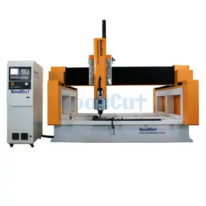 5 Axis 3D CNC Foam Cutting Machine for Furniture Wooden Door Screen Craft Sash Composite Gates Doll