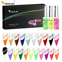 VENALISA Nouvel An Cadeau de Noël 7pcs Liner Gel Set Kit DIY Nail Art Paint Draw Nail Gel 8ml Gel Liner Polish Kit Private Label