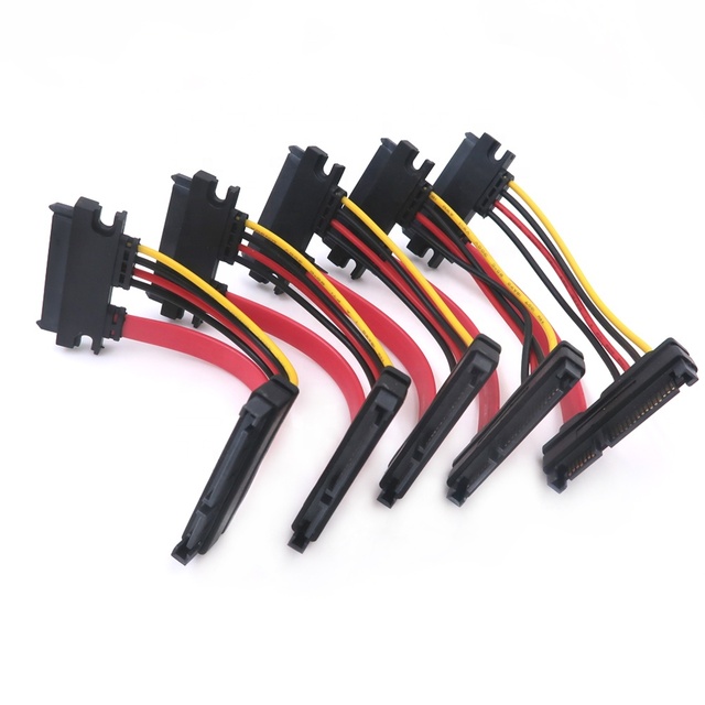 YZCONN Factory Custom Power Locking Latch Straight SATA Data Cable Wiring Harnesses