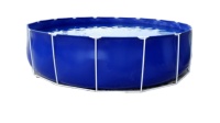 Proveedor Principal de Tanques de PVC para Acuicultura de Estructura Simple, Contenedores de Plástico para Piscifactorías, Estanques de 1000L-500000L de Capacidad, Redondos/Cuadrados