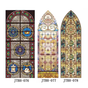 نظارات بناء مزخرفة بنمط مضلع 4 + 5 من الزجاج الملون للطباعة 8 م - Product Image 5