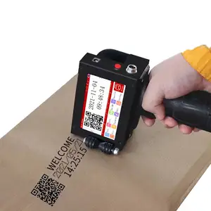 Imprimante de Code QR à jet d'encre portable sur bois, métal, plastique, Carton par Machine de codage par lots d'impression numérique