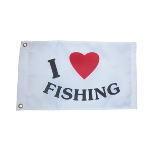Custom DIY Blank Boat <strong>Flag</strong> <strong>Funny</strong> Fishing Yacht <strong>Flag</strong> with Brass Grommets 12X18 INCHES and 4 Sewn Stripes - Product Image 4