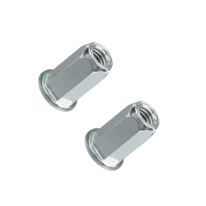 100-cái M4 M5 Đầu phẳng đầy đủ Hex đinh tán hạt | 304 <span class=keywords><strong>SS</strong></span> mù ren chèn cho chống xoay trong thiết bị điện tử khung gầm - Product Image 5