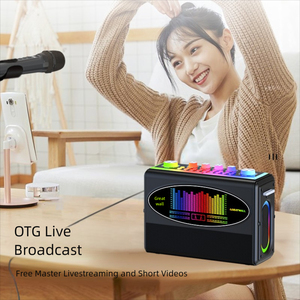 <span class=keywords><strong>Macchina</strong></span> <span class=keywords><strong>per</strong></span> Karaoke Portatile 100W <span class=keywords><strong>con</strong></span> Subwoofer <span class=keywords><strong>Stereo</strong></span>, Microfoni, Illuminazione RGB <span class=keywords><strong>USB</strong></span> <span class=keywords><strong>per</strong></span> KTV Domestico e Streaming Live - Product Image 6