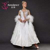 Robe de compétition de danse lyrique et de valse pour femmes Yundance B-26142, costume de scène personnalisé pour les compétitions et spectacles de danse