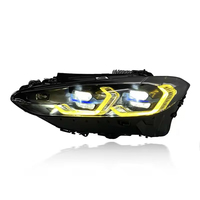 JY - Luces LED Personalizadas de 12 V para Automóviles y Señales de Giro para BMW Serie 4 G22 G82 (2021-2024), Amarillo/Blanco/Ámbar, Conexión Plug and Play, Faro Delantero G22